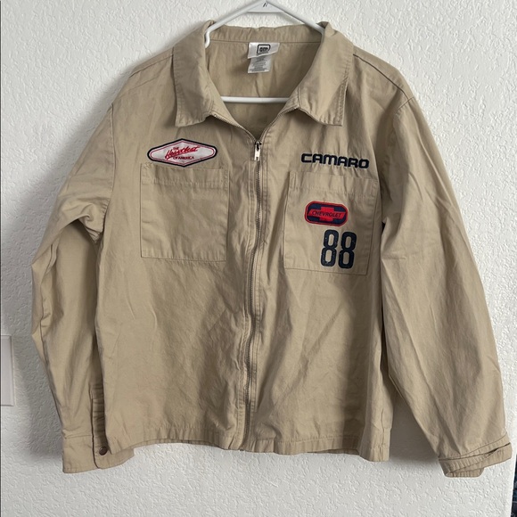 Y2K Camaro Beige Lightweight Jacket